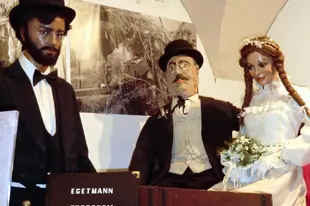 Egetmann mit Braut. Foto Hoamet Tramin Museum