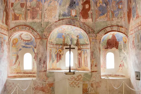Burg Hocheppan, Burgkapelle, Fresken. Foto Eppan Tourismus/Angelika Schwarz