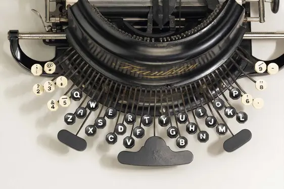 Macchina da scrivere Franklin. Foto Augustin Ochsenreiter