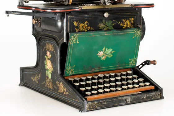 Macchina da scrivere Sholes and Glidden. Foto Museo delle macchine da scrivere