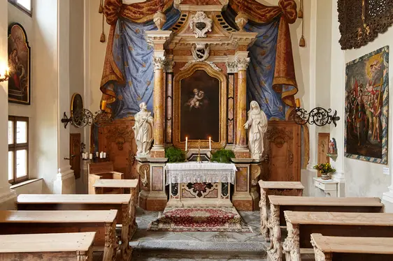 Kapelle des Ansitzes Mair am Hof. Foto Hermann Maria Gasser