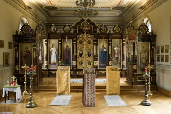 Russisch-orthodoxe Gedenkstätte Nadezhda Ivanovna Borodina. Foto Ludwig Thalheimer