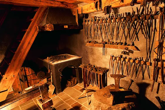 Schmiede. Foto Museum Steinegg