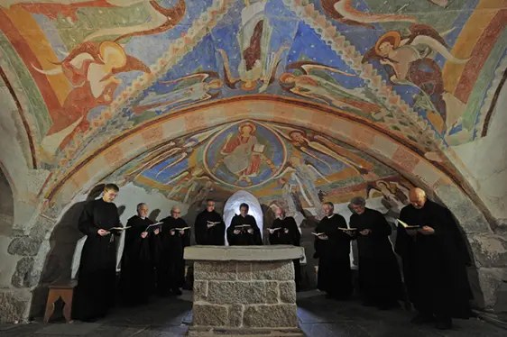 Vespri nella cripta. Foto Abbazia di Marienberg
