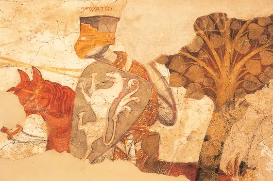 Castle Rodenegg, Iwein epic fresco. Foto Castle Rodenegg