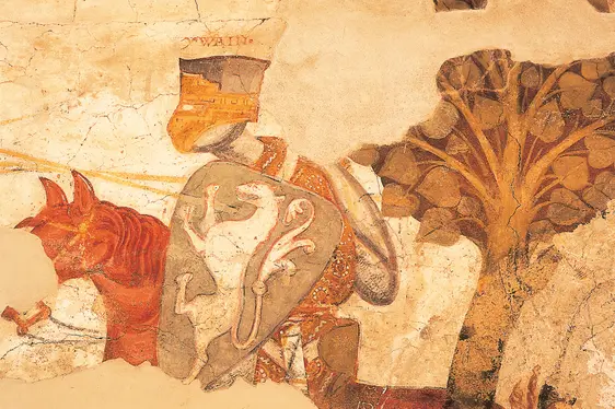 Castel Rodengo, affreschi del ciclo di Ivano. Foto Castel Rodengo