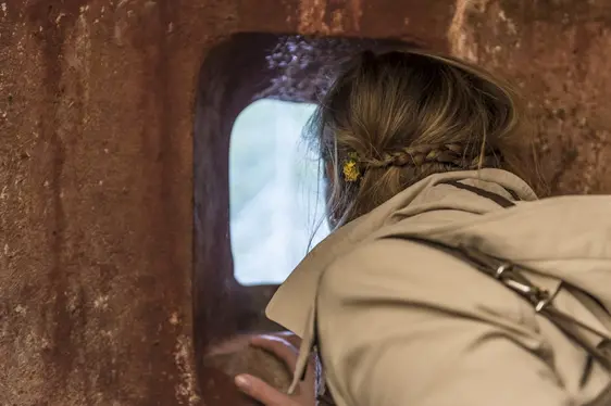 Postazione di tiro con feritoia. Foto Hannes Niederkofler