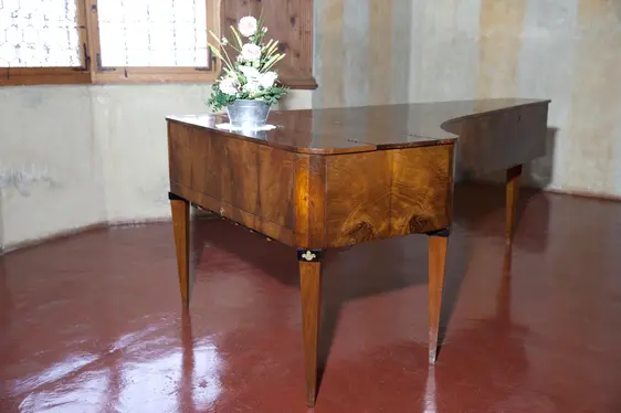 Schloss Velthurns, altes Musikinstrument. Foto Oskar Verant