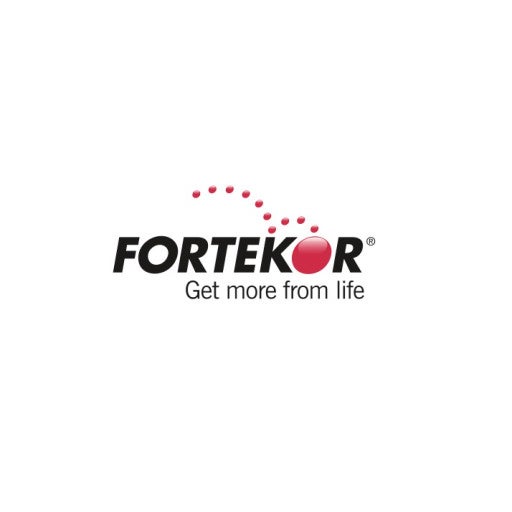 Fortekor logo on white.