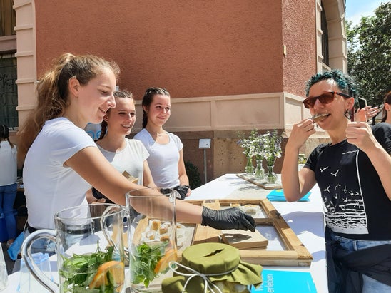 Straßenküche Meran Mai 2022. Foto: FS Tisens Straßenküche Meran Mai 2022. Foto: FS Tisens