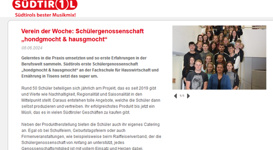 Beitrag auf Südtirol1 Beitrag auf Südtirol1