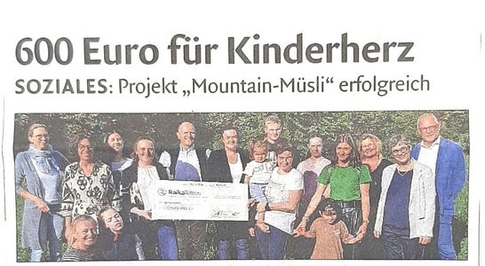 Scheckübergabe Kinderherz. Foto: Florian Mair Scheckübergabe Kinderherz. Foto: Florian Mair