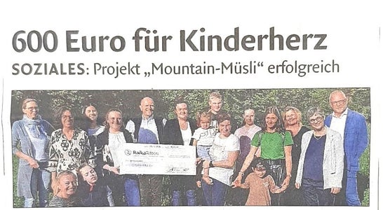 Scheckübergabe Kinderherz. Foto: Florian Mair Scheckübergabe Kinderherz. Foto: Florian Mair