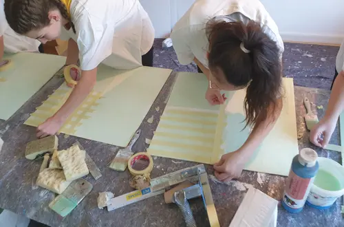 Kreative Wandgestaltung. Foto: Rony Pixner Kreative Wandgestaltung. Foto: Rony Pixner