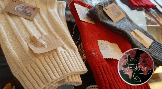 Upcycelte Arm- und Beinwärmer aus Wolle. Foto: FS Tisens Upcycelte Arm- und Beinwärmer aus Wolle. Foto: FS Tisens