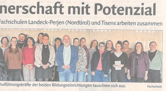 Partnerschafft mit Potenzial, Foto FS Tisens Partnerschafft mit Potenzial, Foto FS Tisens