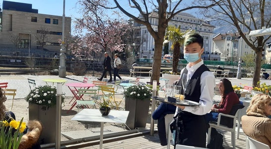 Luigi Li im Hotel Aurora,Meran. Foto: FS Tisens Luigi Li im Hotel Aurora,Meran. Foto: FS Tisens