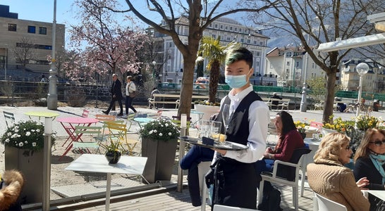 Luigi Li im Hotel Aurora,Meran. Foto: FS Tisens Luigi Li im Hotel Aurora,Meran. Foto: FS Tisens