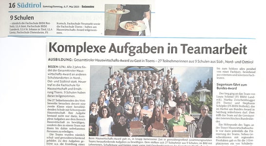 Gesamttiroler Hauswirtschafts-Award 2023 Gesamttiroler Hauswirtschafts-Award 2023