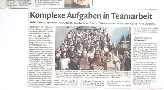 Gesamttiroler Hauswirtschafts-Award 2023 Gesamttiroler Hauswirtschafts-Award 2023