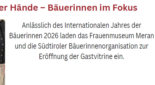 Gastvitrine Frauenmuseum Meran Gastvitrine Frauenmuseum Meran