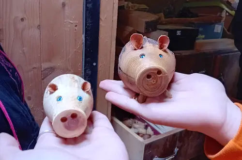 Besuch beim Drechsler Foto: FS Tisens Besuch beim Drechsler Foto: FS Tisens