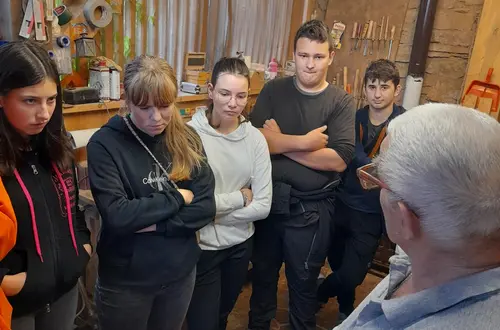 Besuch beim Drechsler Foto: FS Tisens Besuch beim Drechsler Foto: FS Tisens