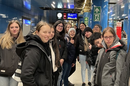 Schüleraustausch mit Partnerschule in München. Foto: FS Tisens Schüleraustausch mit Partnerschule in München. Foto: FS Tisens