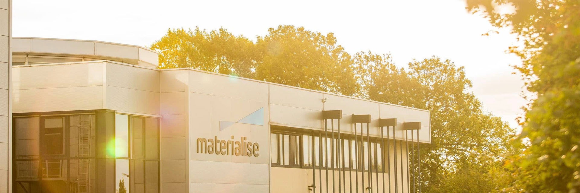 The outside of a Materialise office building