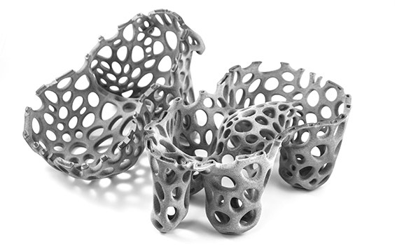 3D打印的零件通过多孔分为两部分