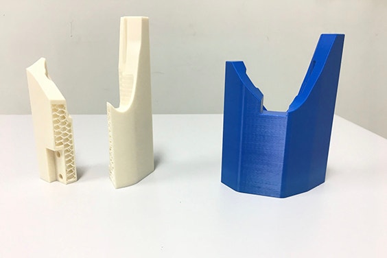 Internal, lightweight structures of 3D-printed jig parts