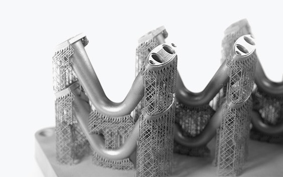 薄い支持構造を持つ金属3Dプリント部品