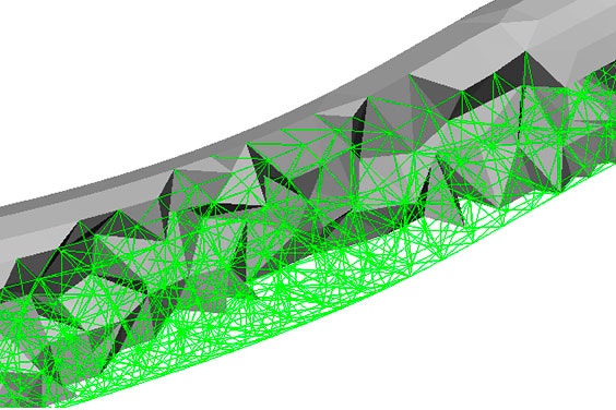 A close-up of the Spider Bracket with a rough surface