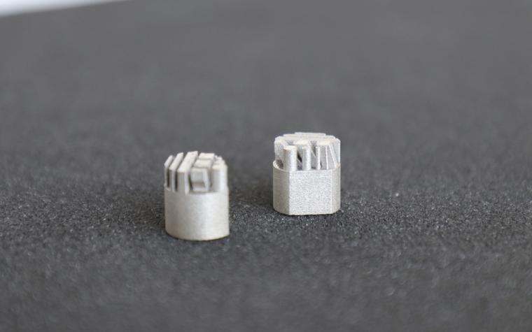 3D-printed metal samples