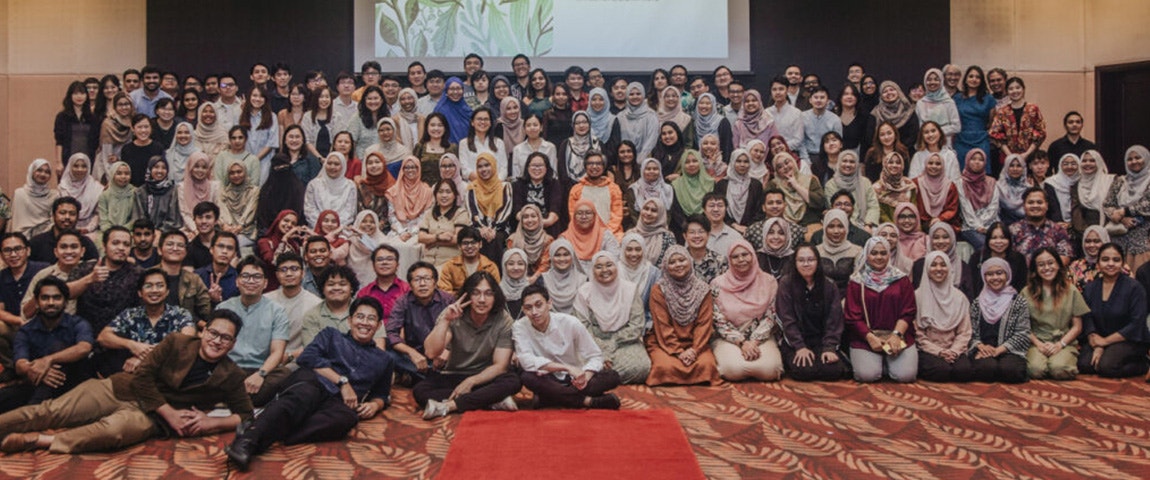 A group photo of employees from the Materialise Malaysia office