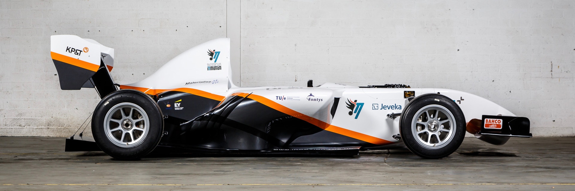 Side view of InMotion electric race car
