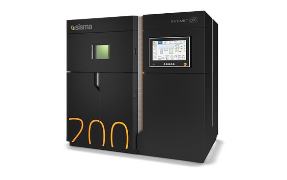 External view of the Evemet 200 3D printer