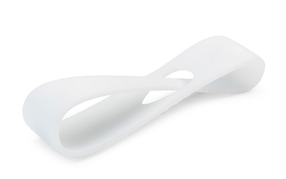 Anello campione stampato in 3D in materiale bianco TuskXC2700W