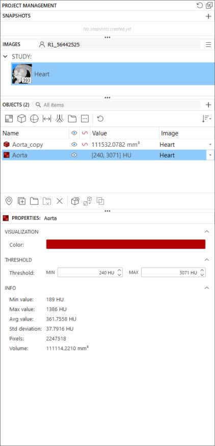 Captura de pantalla del programa Mimics