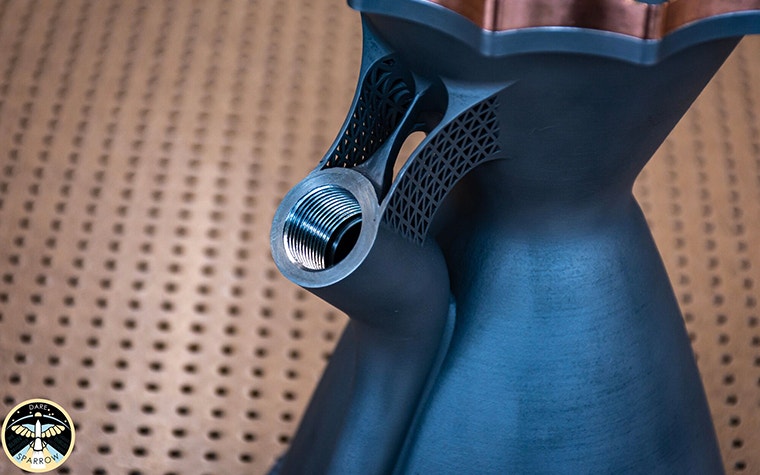 Das 3D-gedruckte Spiralgehäuse des Firebolt