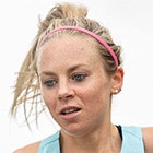 British marathon champion Charlotte Purdue running outside
