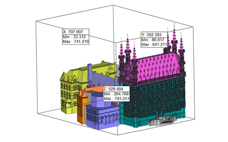 3D design of Leuven town hall