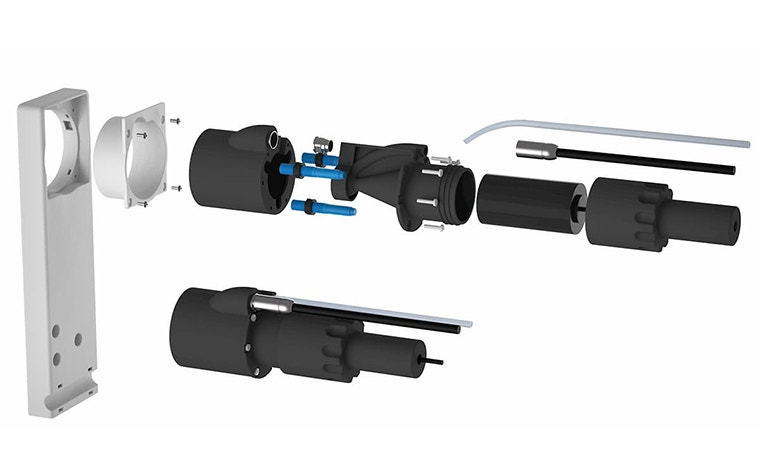 Overview of each of the 3D-printed components of the ViridiScope  