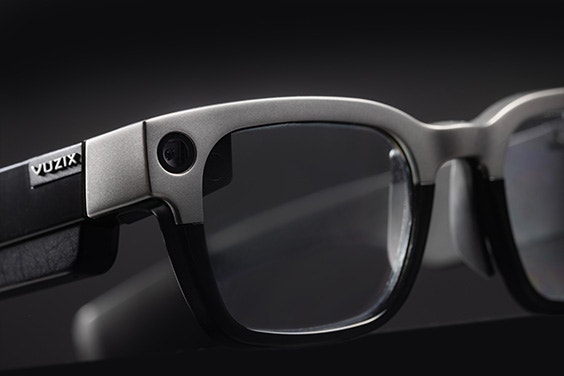 The Vuzix Shield, smart eyewear with a 3D-printed titanium bridge.