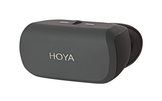 Back view of the vacuum casted housing for HOYA's Vision Simulator system