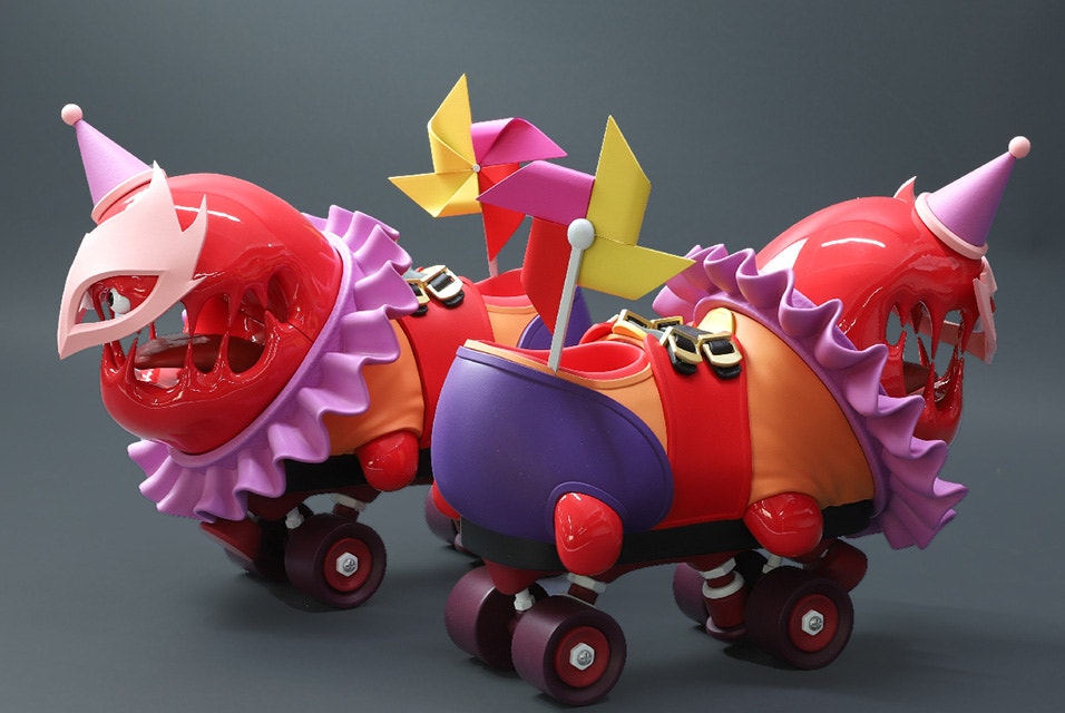 LG Electronics' clown-themed 3D-printed roller skates 
