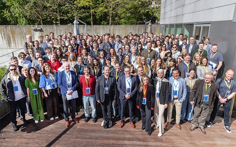 Group photo of attendees outside of the 3D Planning and Printing in Hospitals Forum 2026.