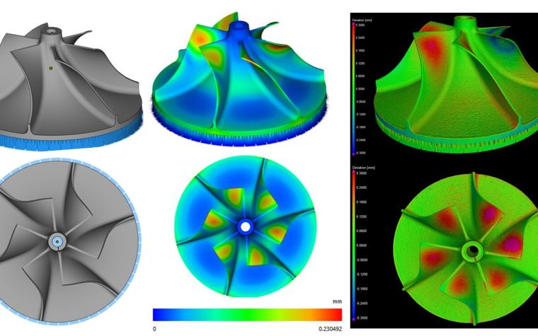 Simulation of a metal part