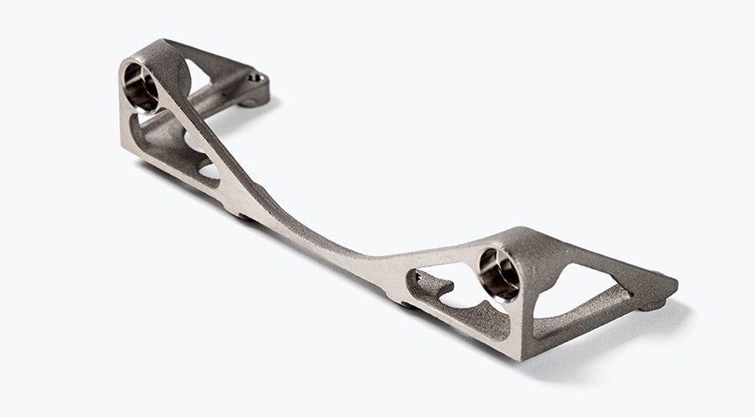 A titanium 3d printed bracket by Bradford Space