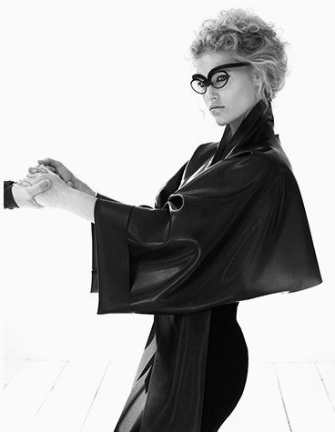 Female model holding someone's hands while wearing Hoet Cabrio SX eyewear